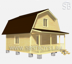 Проект деревянного дома 6х7.5 (D-8)