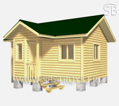Проект деревянного дома 5.5х6 (D-20)