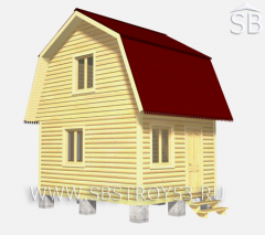 Проект деревянного дома 4х5 (D-24) 